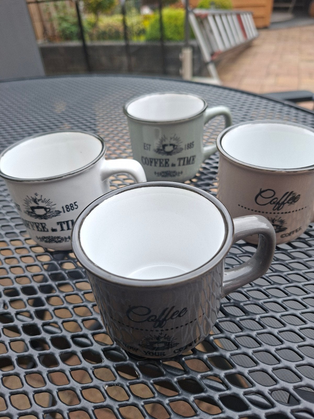Set van 4 Siaki Collection koffiemokken, Ophalen of Verzenden, Gebruikt