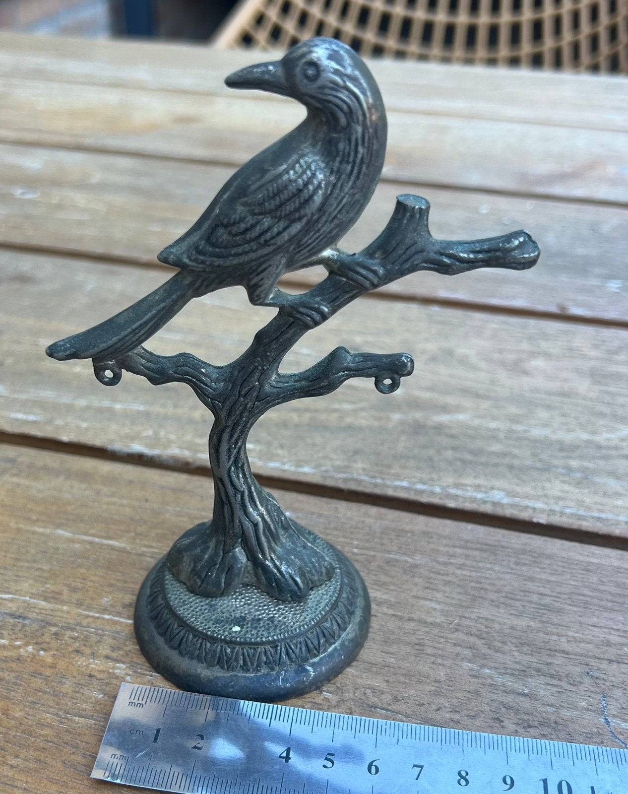 Beeldje vogel metaal, Verzamelen, Beelden en Beeldjes, Ophalen of Verzenden, Zo goed als nieuw, Dier