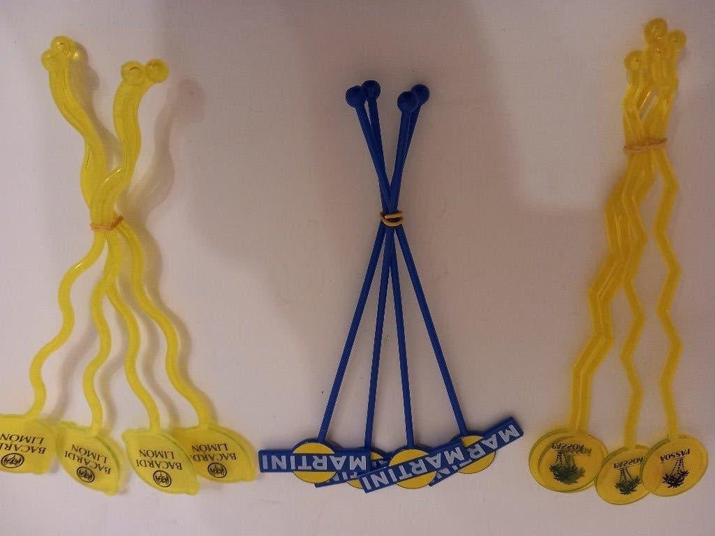 Roerstafjes vintage 12 st. nieuw, Ophalen, Nieuw, Kunststof