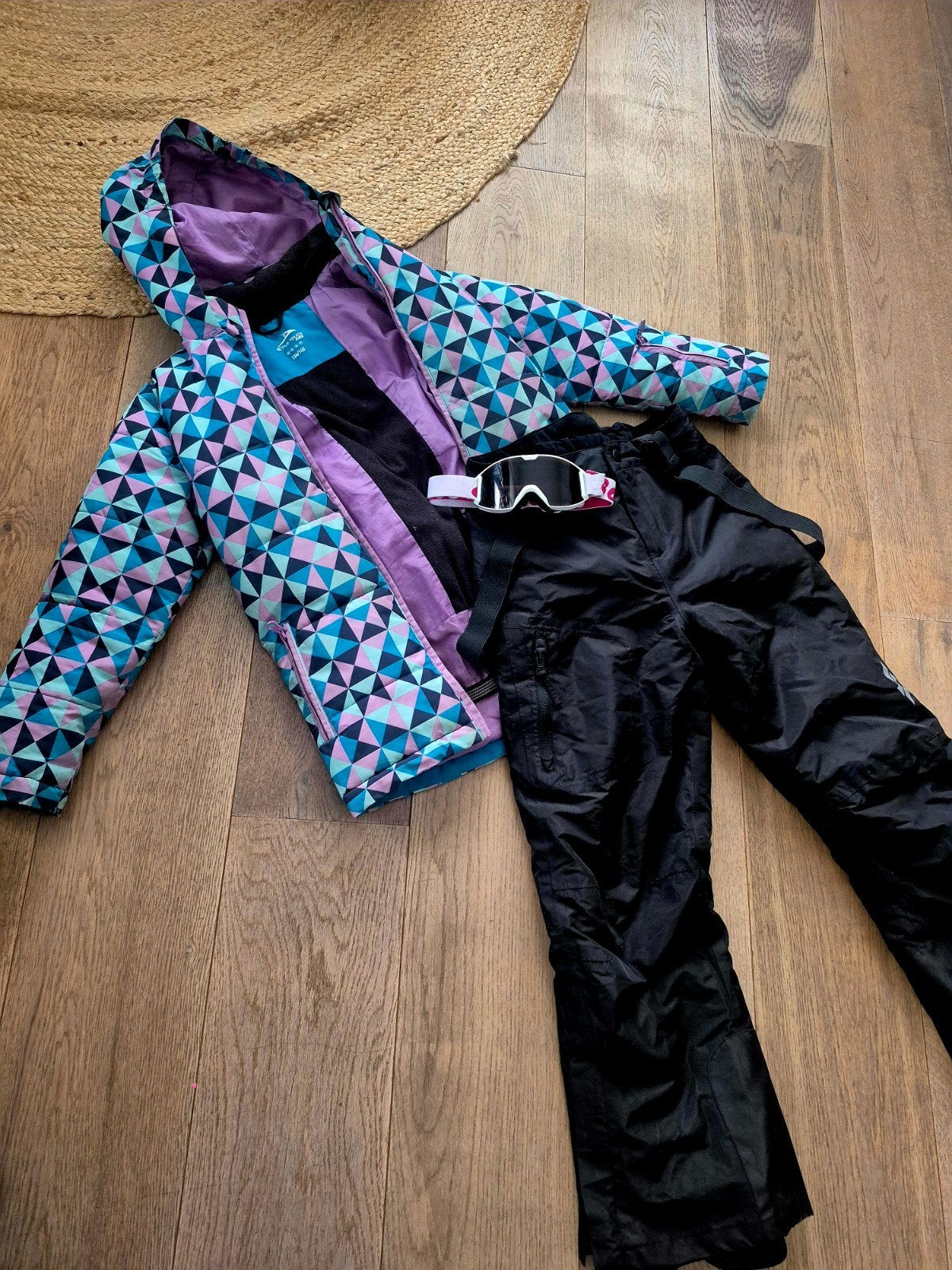 Ski-jas en broek Crivit Active Touch Kids maat 134/140, Ophalen, Maat 34 (XS) of kleiner, Pak, Gedragen