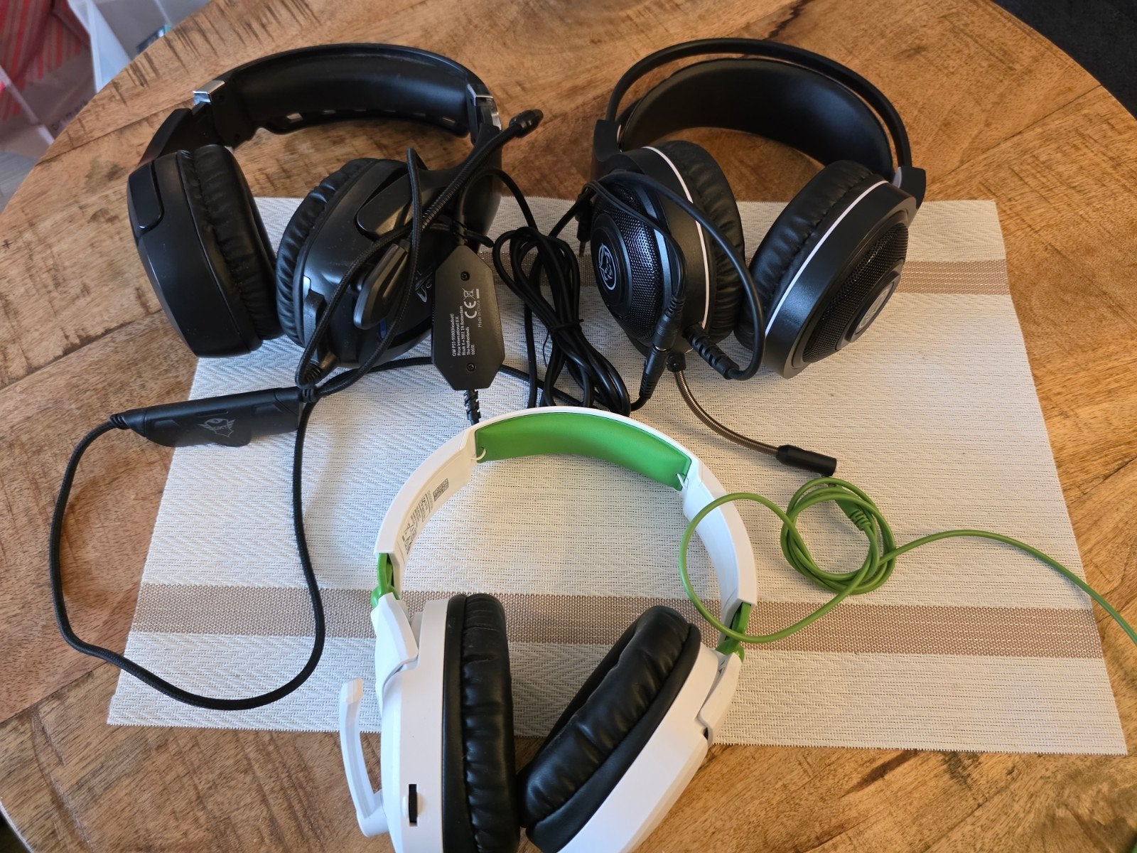 3 Gaming Headsets: Turtle Beach, Pirox, en Onbekend Merk, Ophalen of Verzenden, Gebruikt, Gaming, Microfoon