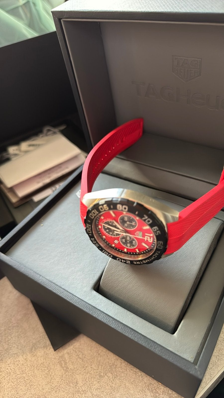 TAG Heuer Formula 1 Chronograaf CAZ101AN FULL SET, Ophalen, Staal, Polshorloge, Kunststof