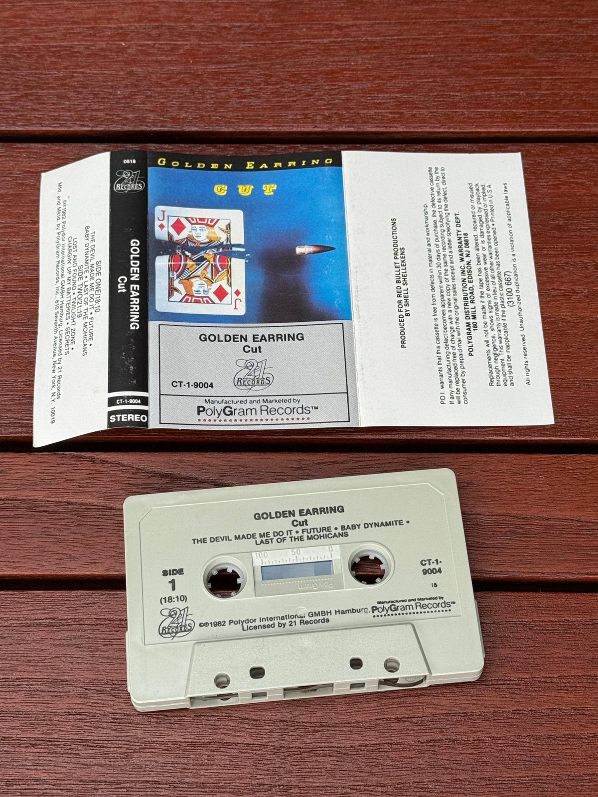Golden Earring – Cut (Cassette, 1982) – USA, Ophalen of Verzenden, Gebruikt, 1 bandje