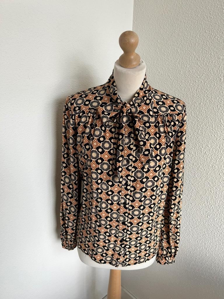 King Louie maat 40 Ozzy Amalia blouse top 2654, Maat 38/40 (M), Beige, Ophalen of Verzenden, Zo goed als nieuw