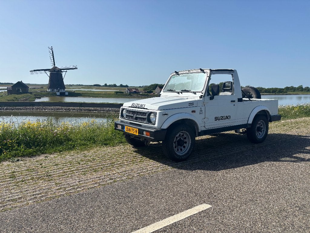 Suzuki Samurai LWB Cabrio (goede deal!), Auto's, Suzuki, Overige carrosserieën, 4 stoelen, Wit, Samurai
