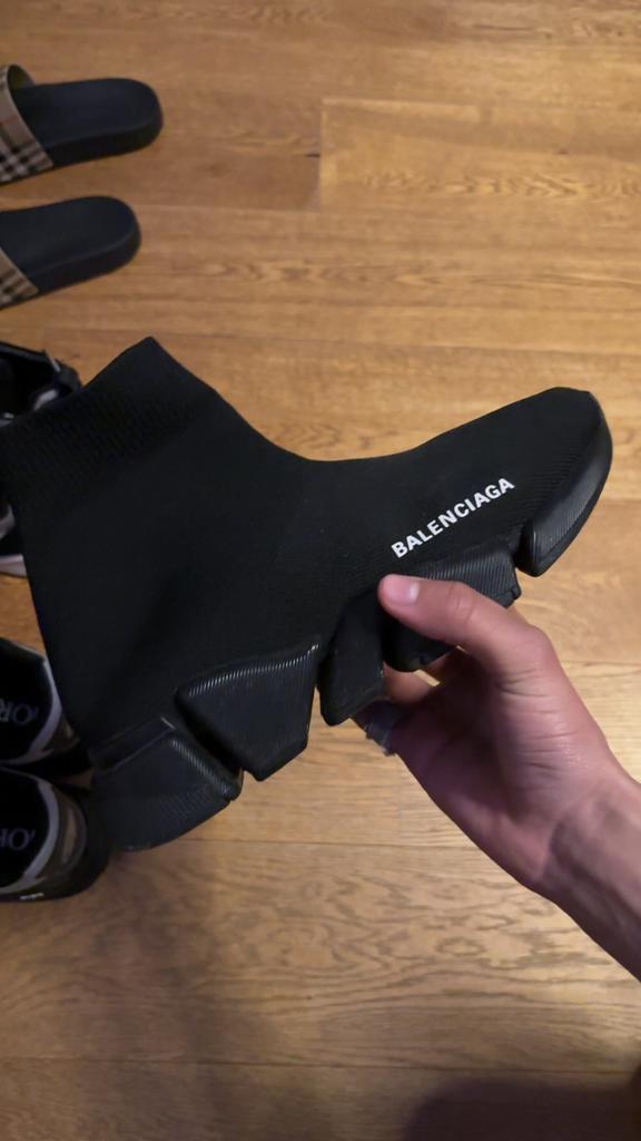 Balenciaga Speed Runner 2.0 Maat 38 met doos en bon, Ophalen of Verzenden, Zo goed als nieuw, Zwart, Sneakers of Gympen