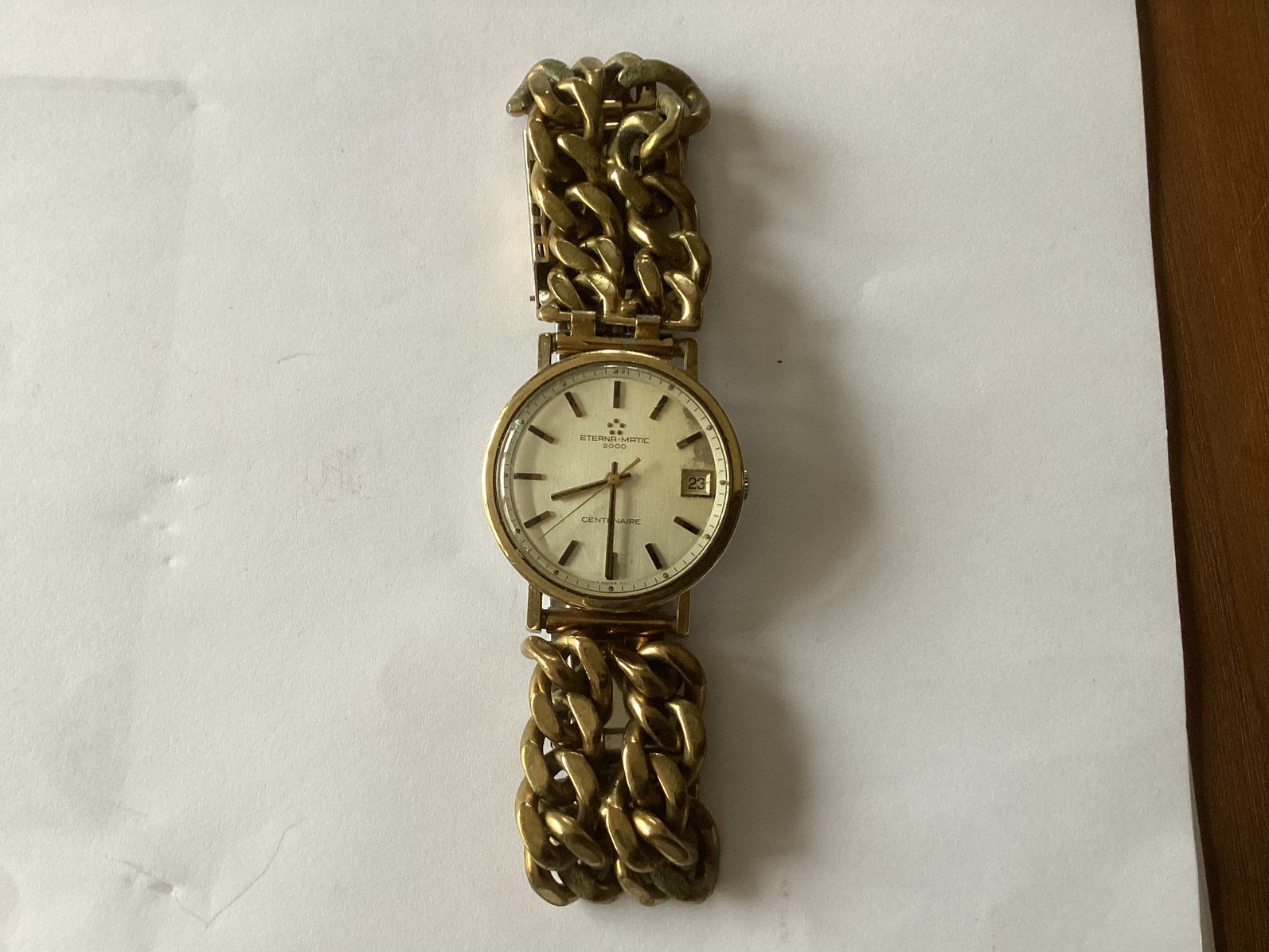 ETERNA - Matic 2000 centenaire 71 SWISS, Overige merken, Staal, Polshorloge, Met ketting
