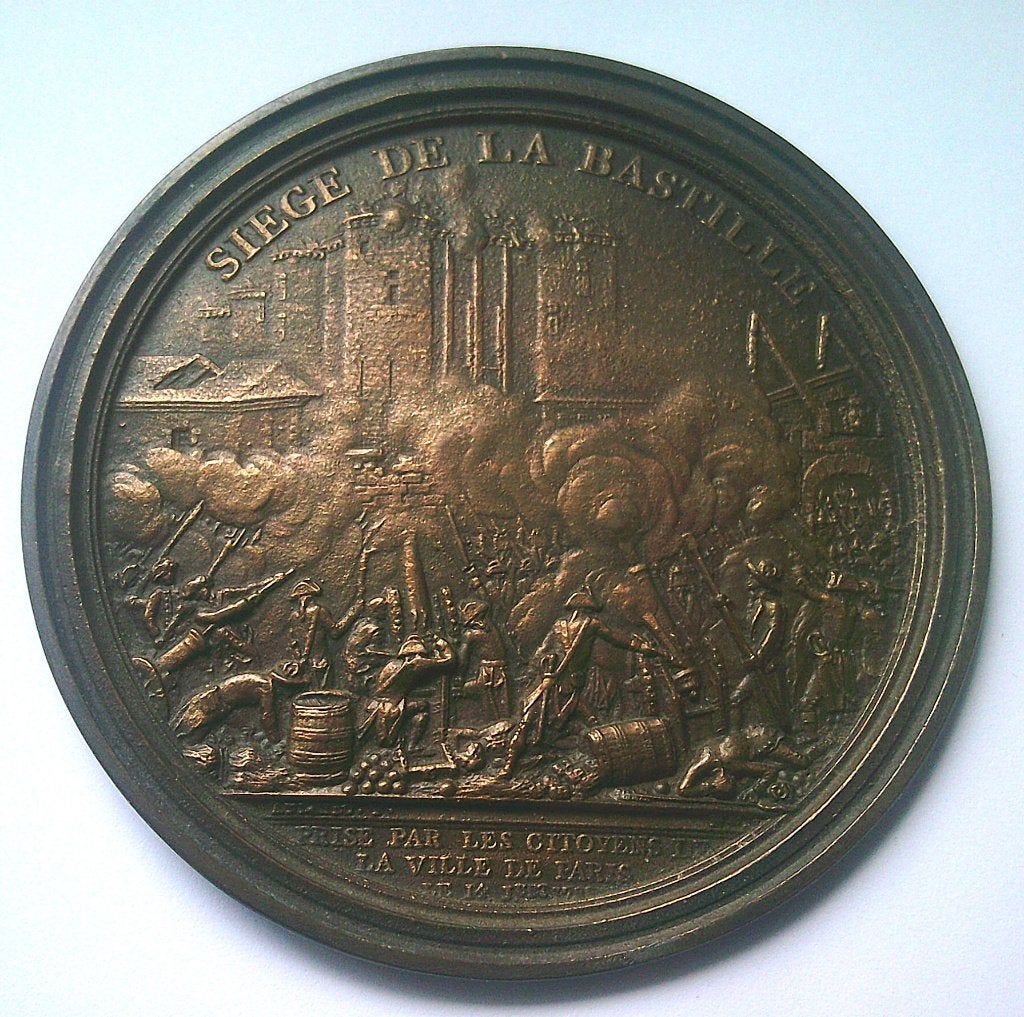 Penning/plaquette: Siege de la Bastille 1789., Verzenden, Brons, Buitenland