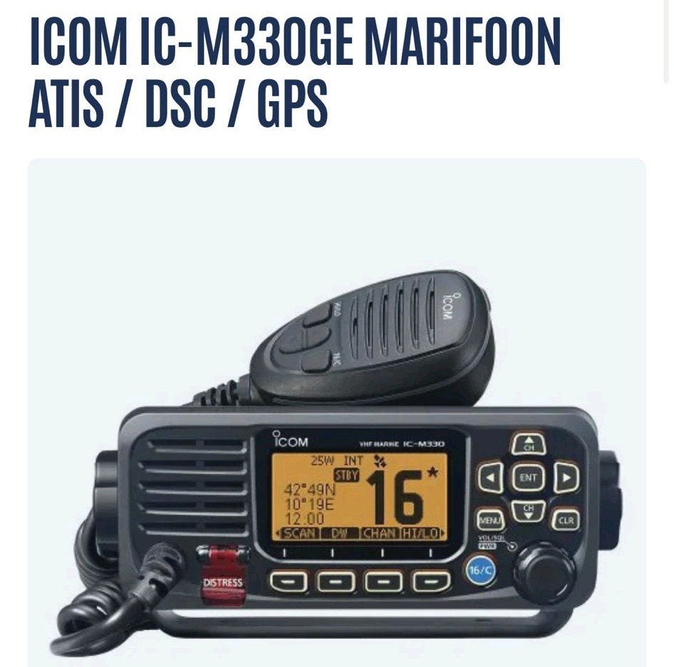ICOM IC-M330GE Marifoon ATIS / DSC / GPS, Ophalen of Verzenden, Nieuw, Communicatie