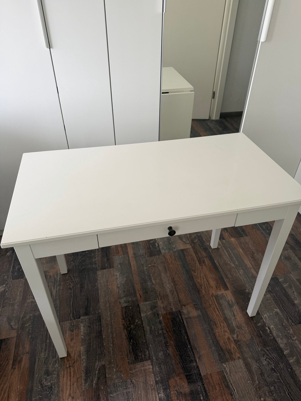 IKEA Idanas uitschuiftafel / bureautje wit, Ophalen, 100 tot 150 cm, Tot twee personen, 50 tot 100 cm
