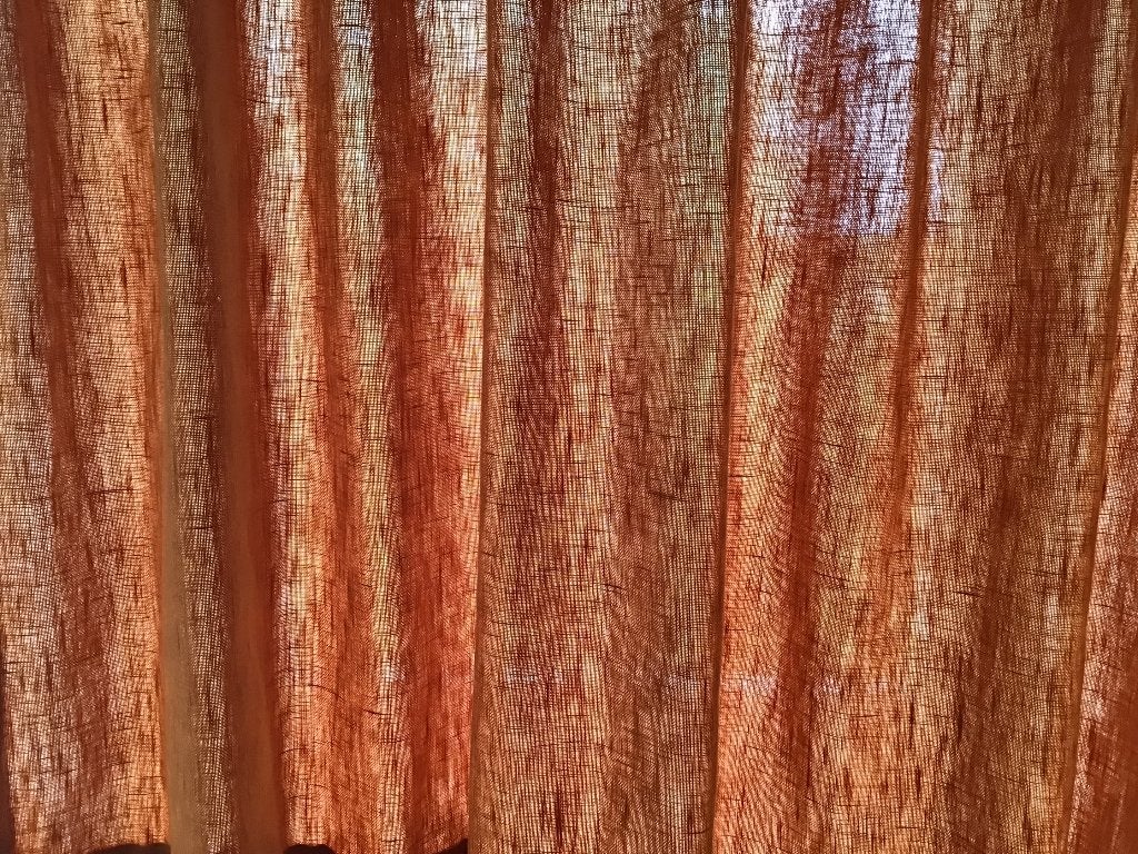 Gordijnen meerdere maten, 220 cm, Oranje, Ophalen of Verzenden, Zo goed als nieuw