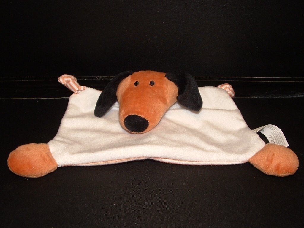 HEMA HOND KNUFFELDOEK VELOURS WIT MET LICHTBRUIN, Ophalen of Verzenden, Nieuw, Overige typen