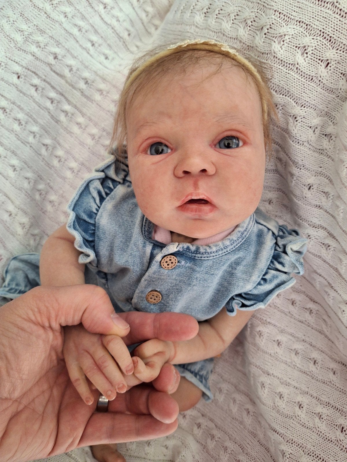Reborn baby, Ophalen of Verzenden, Zo goed als nieuw, Babypop