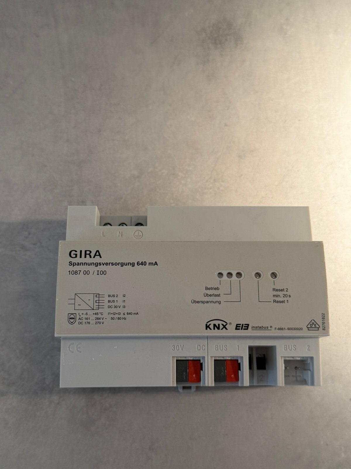 Gira KNX voeding 640mA, Ophalen of Verzenden, Gebruikt