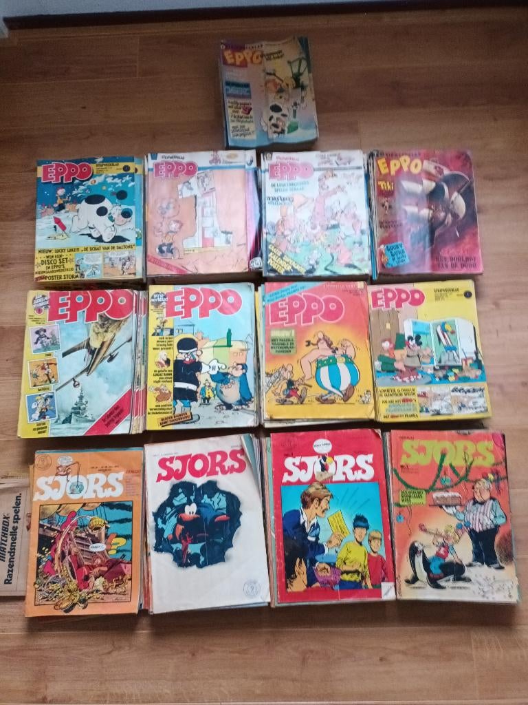 Stripbladen Sjors en Eppo, Meerdere stripboeken, Ophalen of Verzenden, Gelezen