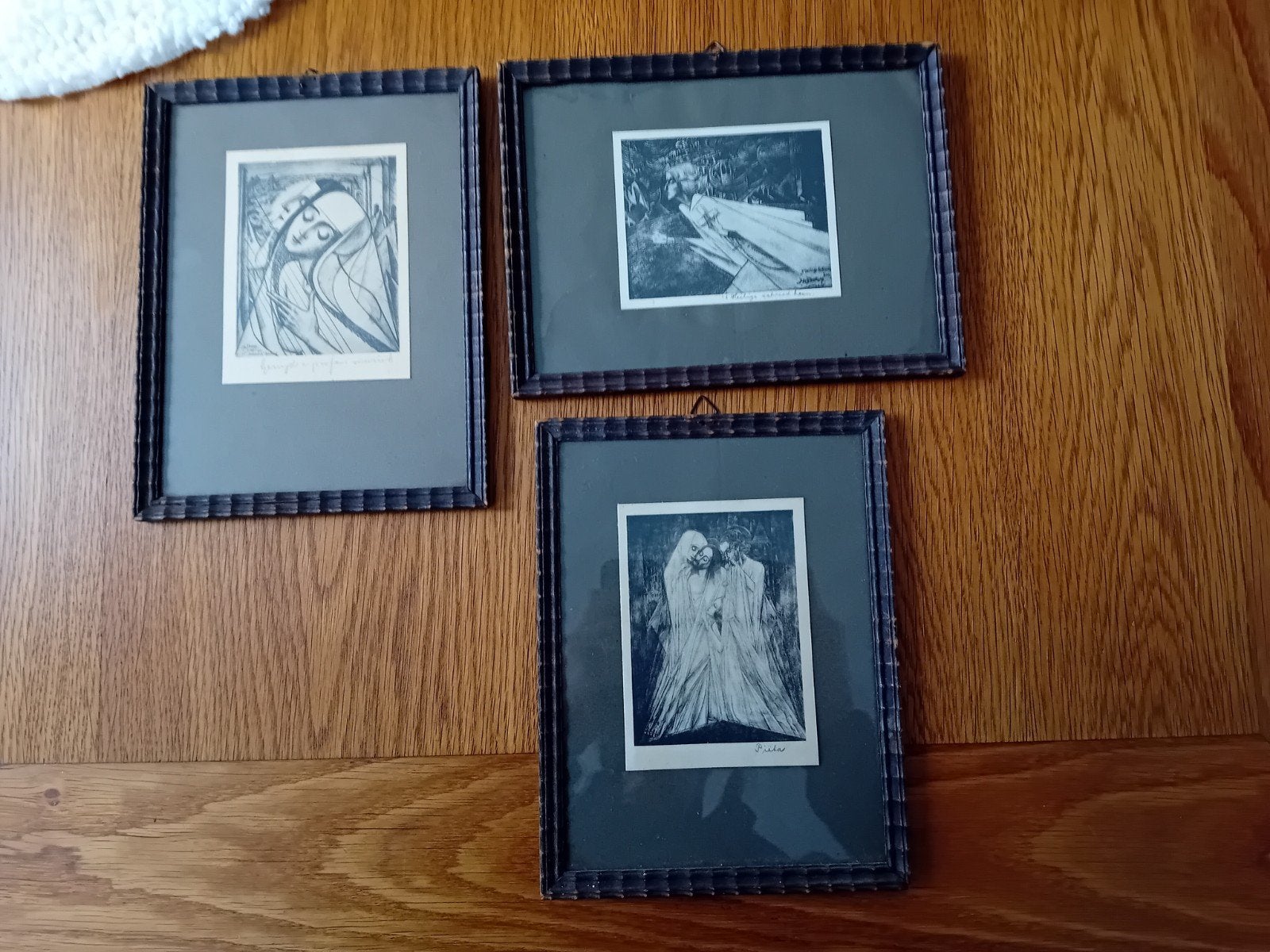 CHARLEY TOOROP LITHO BRIEFKAART FORMAAT 3 STUKS IN LIJST, Ophalen of Verzenden