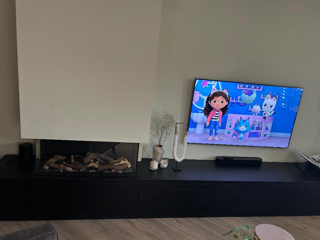 Tv kast (zonder haard), Ophalen, Zo goed als nieuw, 200 cm of meer, Minder dan 100 cm