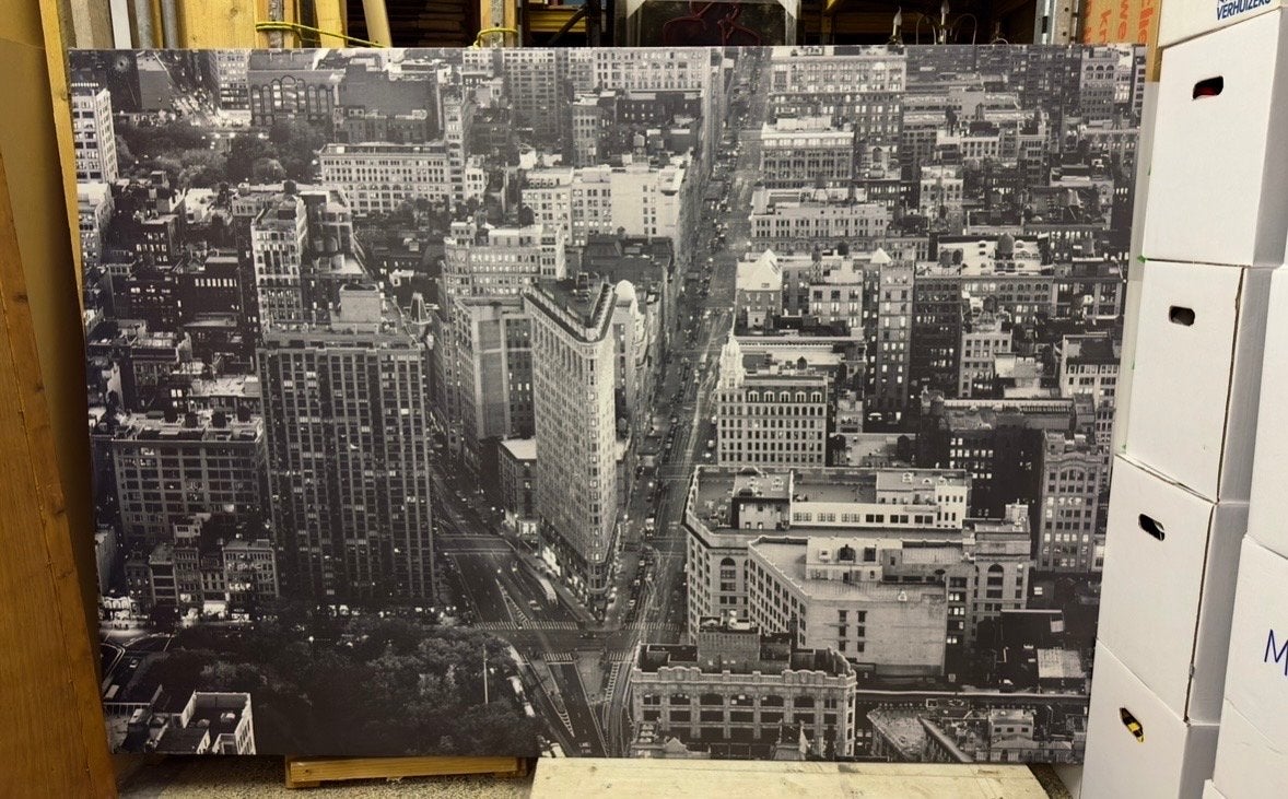 Canvasdruk "New York" op linnen - 140 x 200 cm, Ophalen of Verzenden