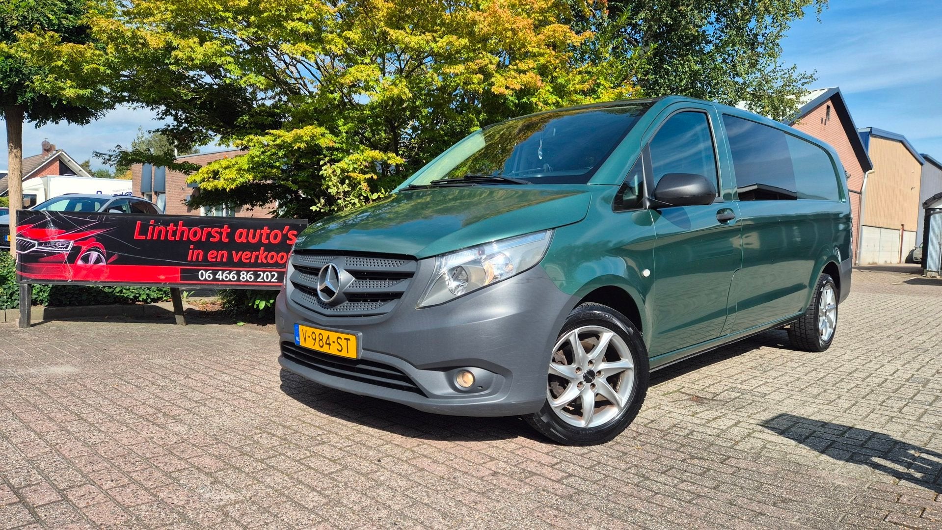 Mercedes-Benz Vito 111 CDI Extra Lang DC Comfort-camera-2015, Auto's, Voorwielaandrijving, Euro 5, Gebruikt, Zwart