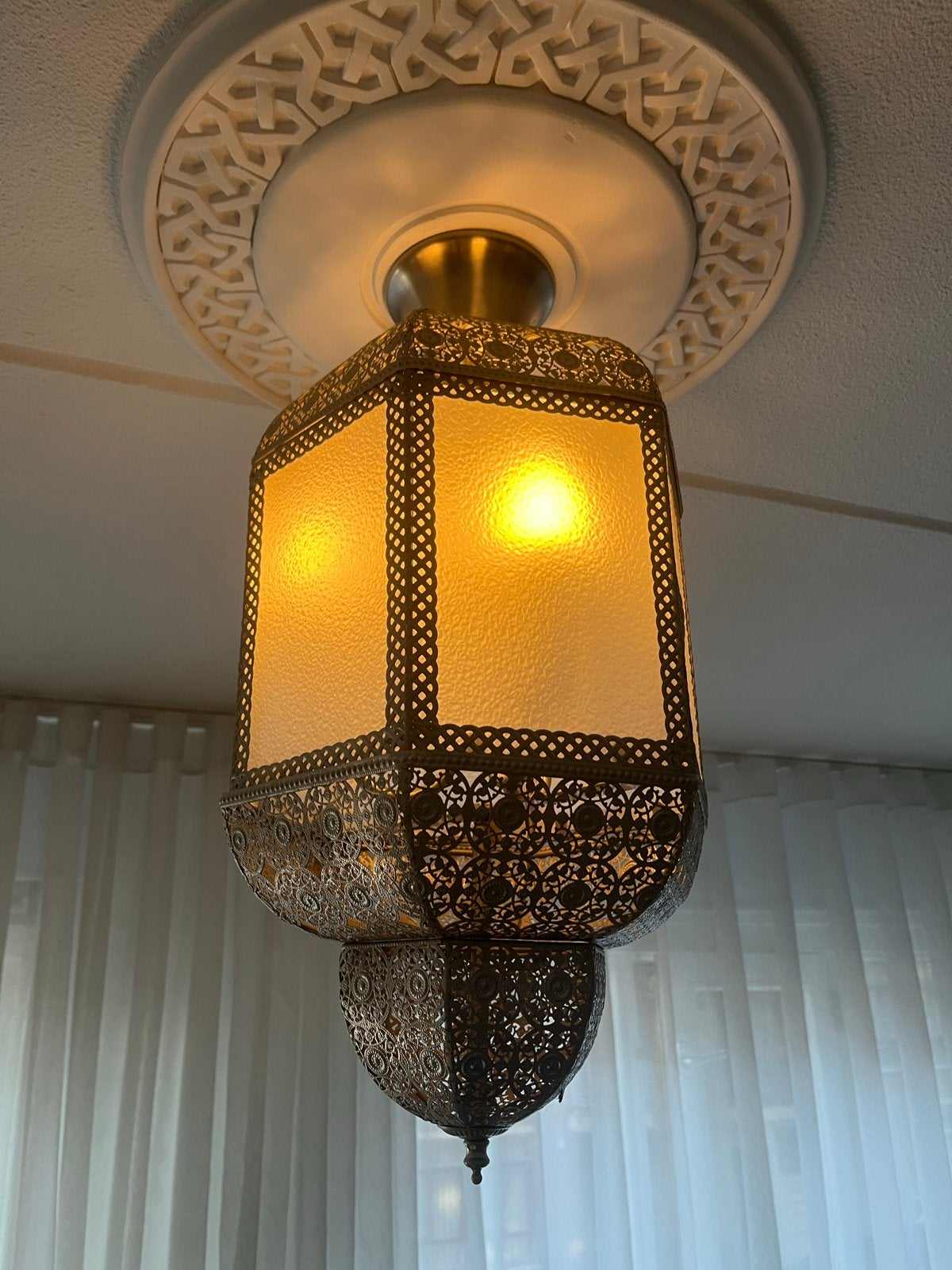 Twee Marrakech lampen 60cm - Prima staat, Ophalen, Zo goed als nieuw, Metaal