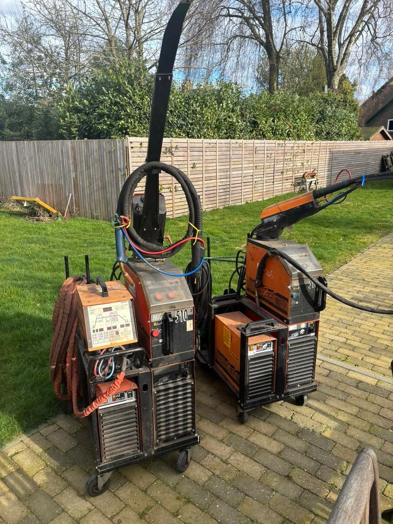 2x kemppi  pro mig 3000 mey pro 510 draad koffer en puls, Ophalen, Gebruikt, 250 ampère of meer, Overige typen