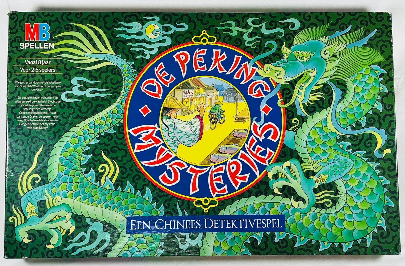 Peking Mysteries Vintage bord gezelschapsspel MB 1987, Drie of vier spelers, Verzenden, Gebruikt