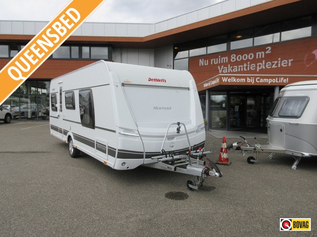 Dethleffs Nomad 530 DR ZEER NETJES EN COMPLEET, Caravans en Kamperen, Caravans, Rondzit, Schokbreker, Tot en met 4, Dethleffs