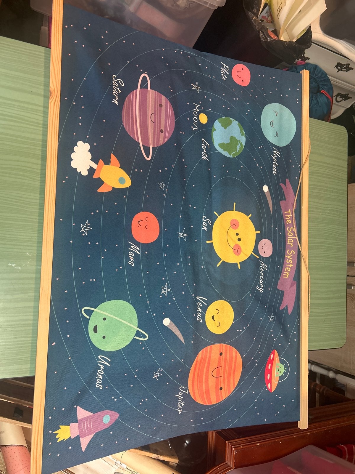 Poster met ophangkoord - The Solar System (Action), Ophalen, Meerkleurig, Overige stijlen, Zo goed als nieuw