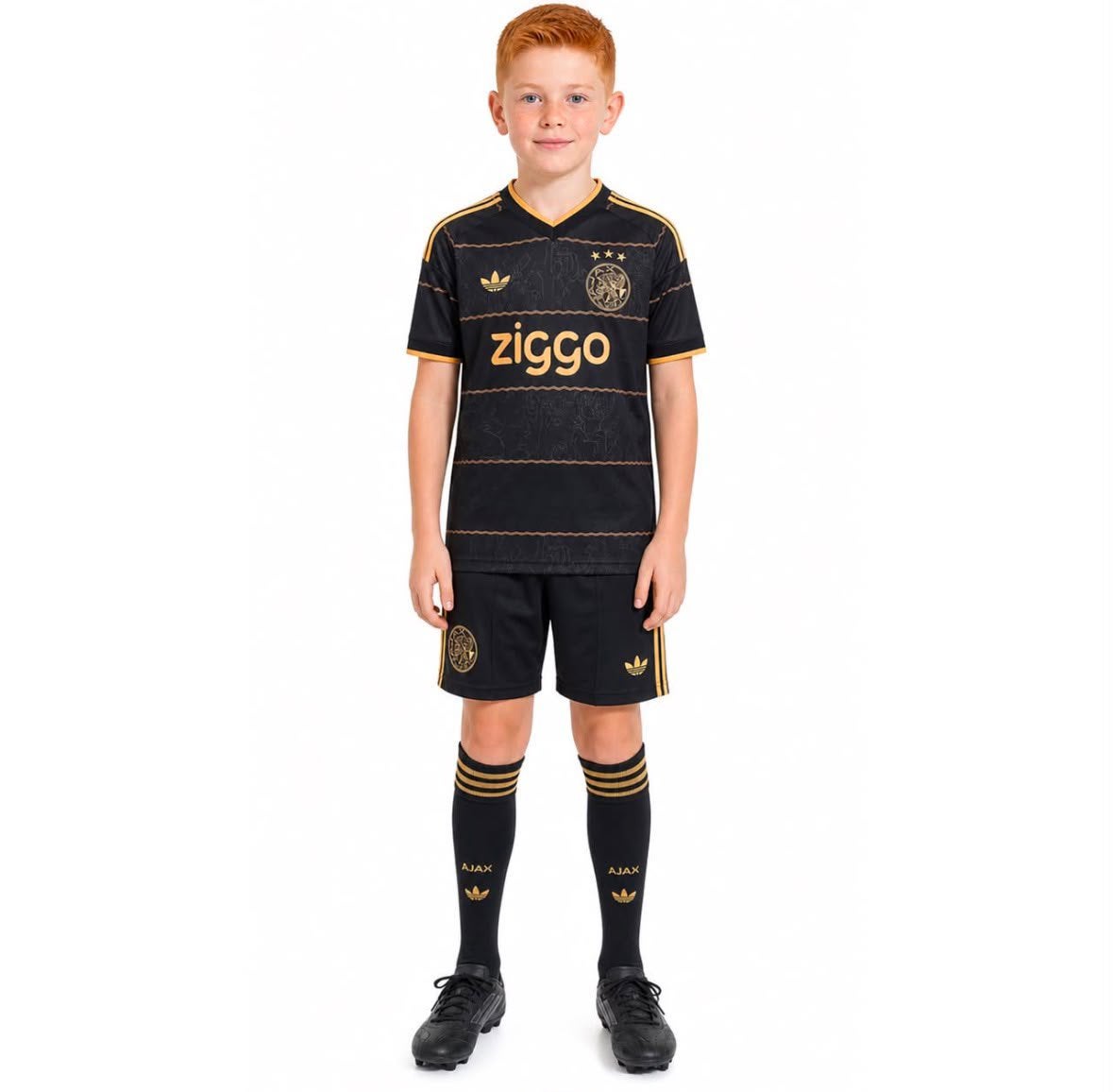 Ajax fan tenue 26/27, Maat XS of kleiner, Ophalen, Zo goed als nieuw, Shirt