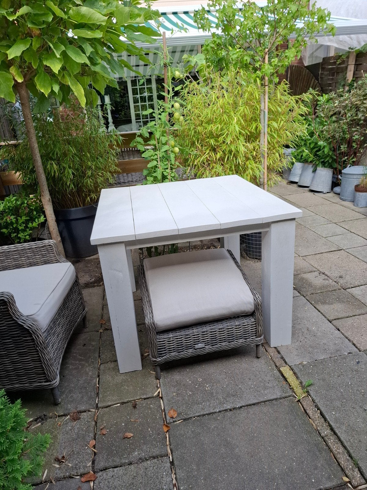 VIERKANTE TAFEL......., Tuin en Terras, Tuintafels, Ophalen, Vierkant