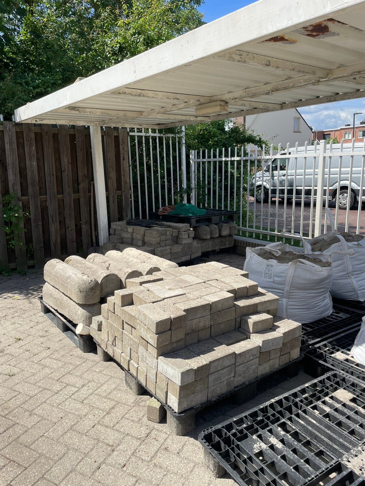 22x STOOTBANDEN, PARKEERBANDEN, VARKENSRUGGEN, SCHAMPBANDEN, Ophalen, Gebruikt, Overige typen, Minder dan 5 m²
