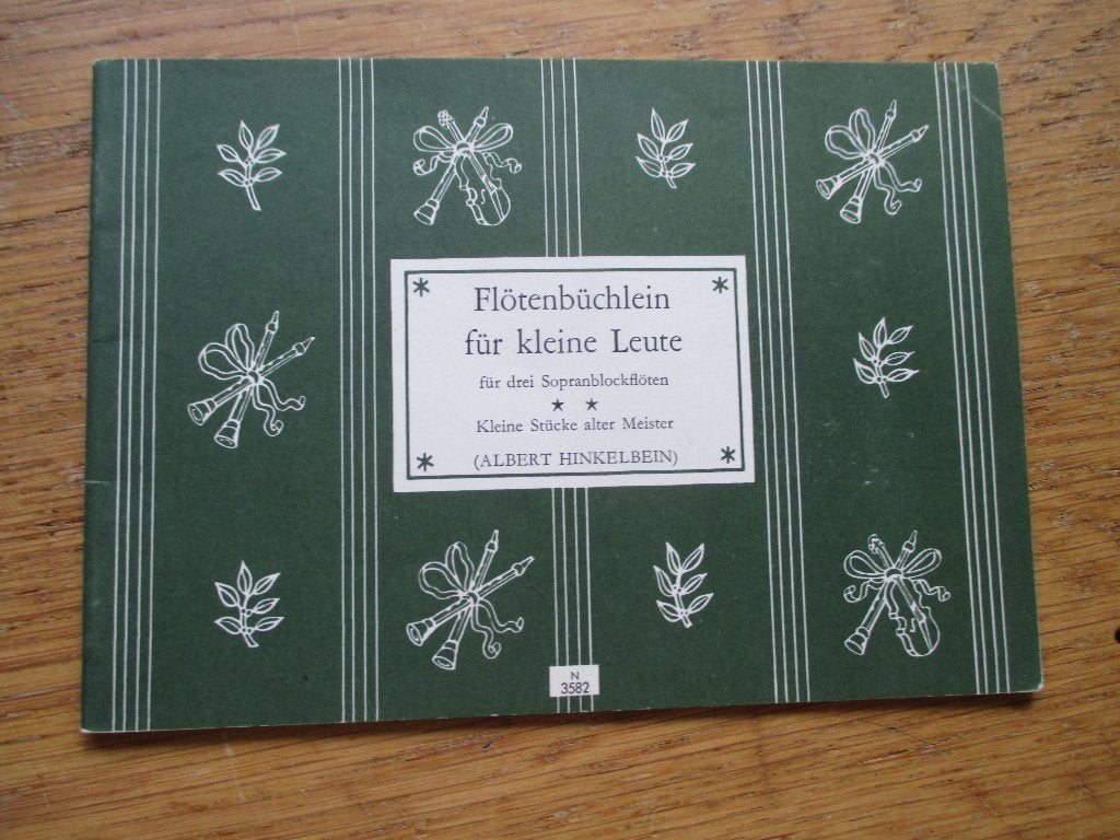 Flötenbuchlein für kleine leute -voor 3 sopraan blokfluiten, Gebruikt, Klassiek, Ophalen of Verzenden, Blokfluit