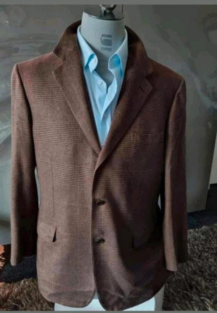 Brioni colbert, maat 56R, wol/zijde, uitmuntende conditie., Bruin, Maat 56/58 (XL), Ophalen of Verzenden, Zo goed als nieuw