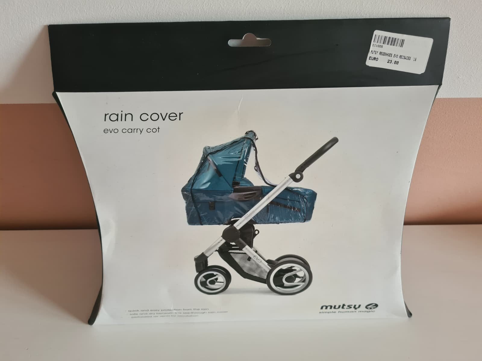 Mutsy Evo regenhoes carry cot origineel nieuw, Ophalen of Verzenden, Nieuw, Overige merken, Regenhoes