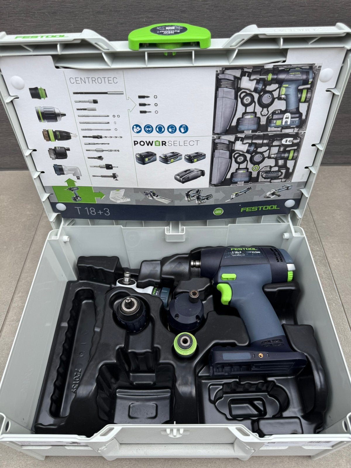 FESTOOL T 18+3 SCHROEFMACHINE SET, Doe-het-zelf en Verbouw, Variabele snelheid, Ophalen of Verzenden, Minder dan 400 watt, Zo goed als nieuw