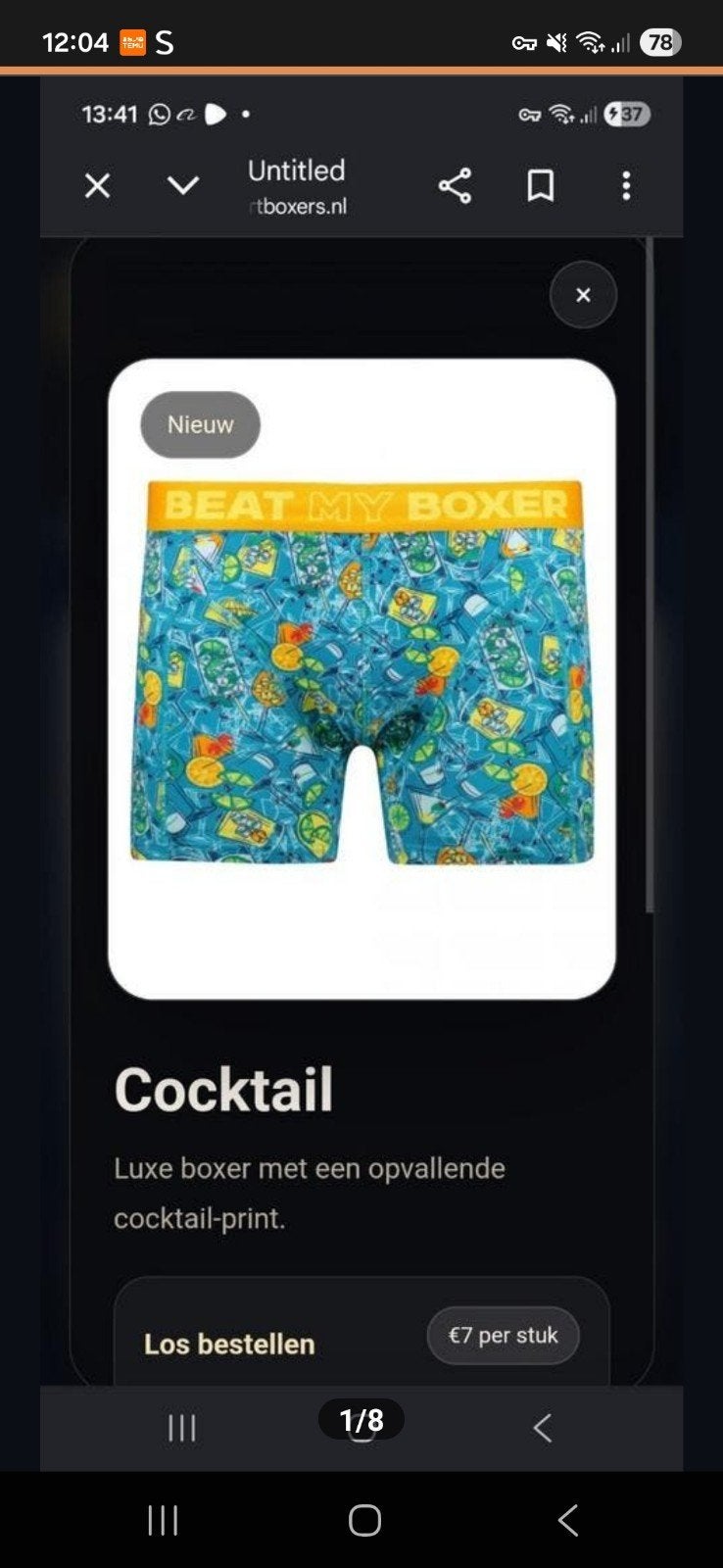 50 st boxers partij nieuw van het merk beat that boxer, Ophalen of Verzenden, Zwart