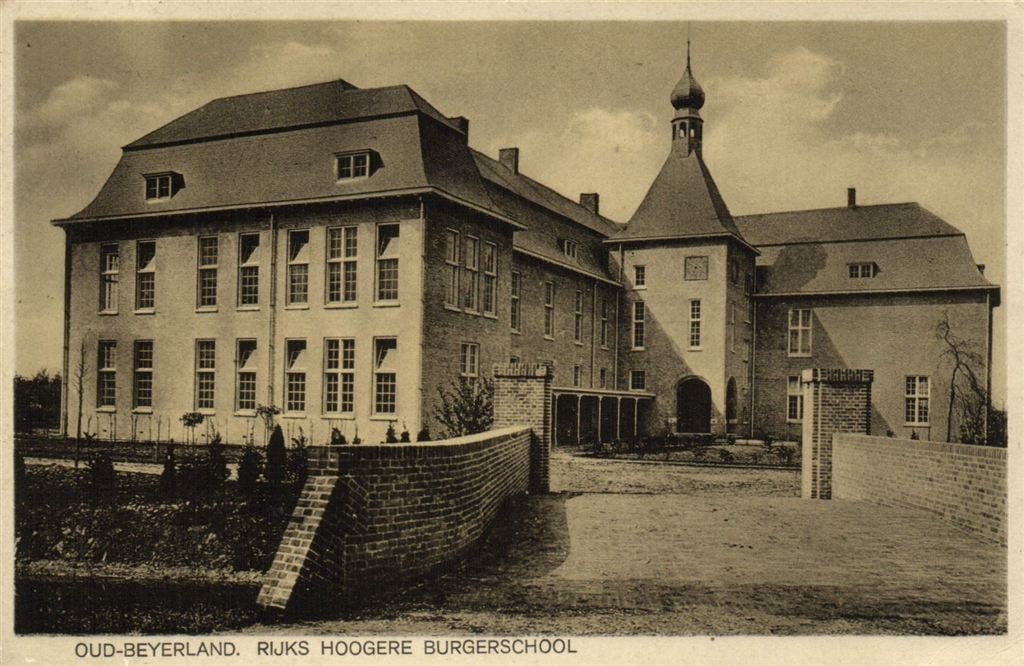 Oud-Beyerland. Rijks Hoogere Burgerschool - 1929 gelopen, Verzenden, 1920 tot 1940, Gelopen, Zuid-Holland