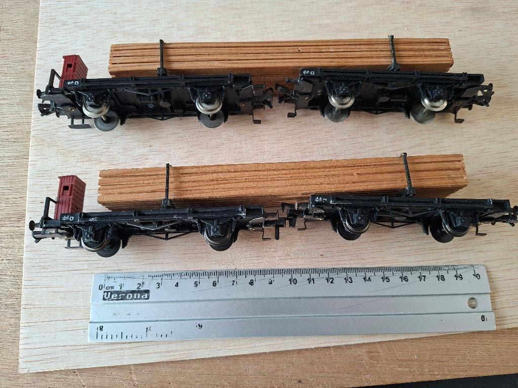 fleiscmann schamelwagons 1493, Gelijkstroom, Fleischmann, Wagon, Ophalen of Verzenden