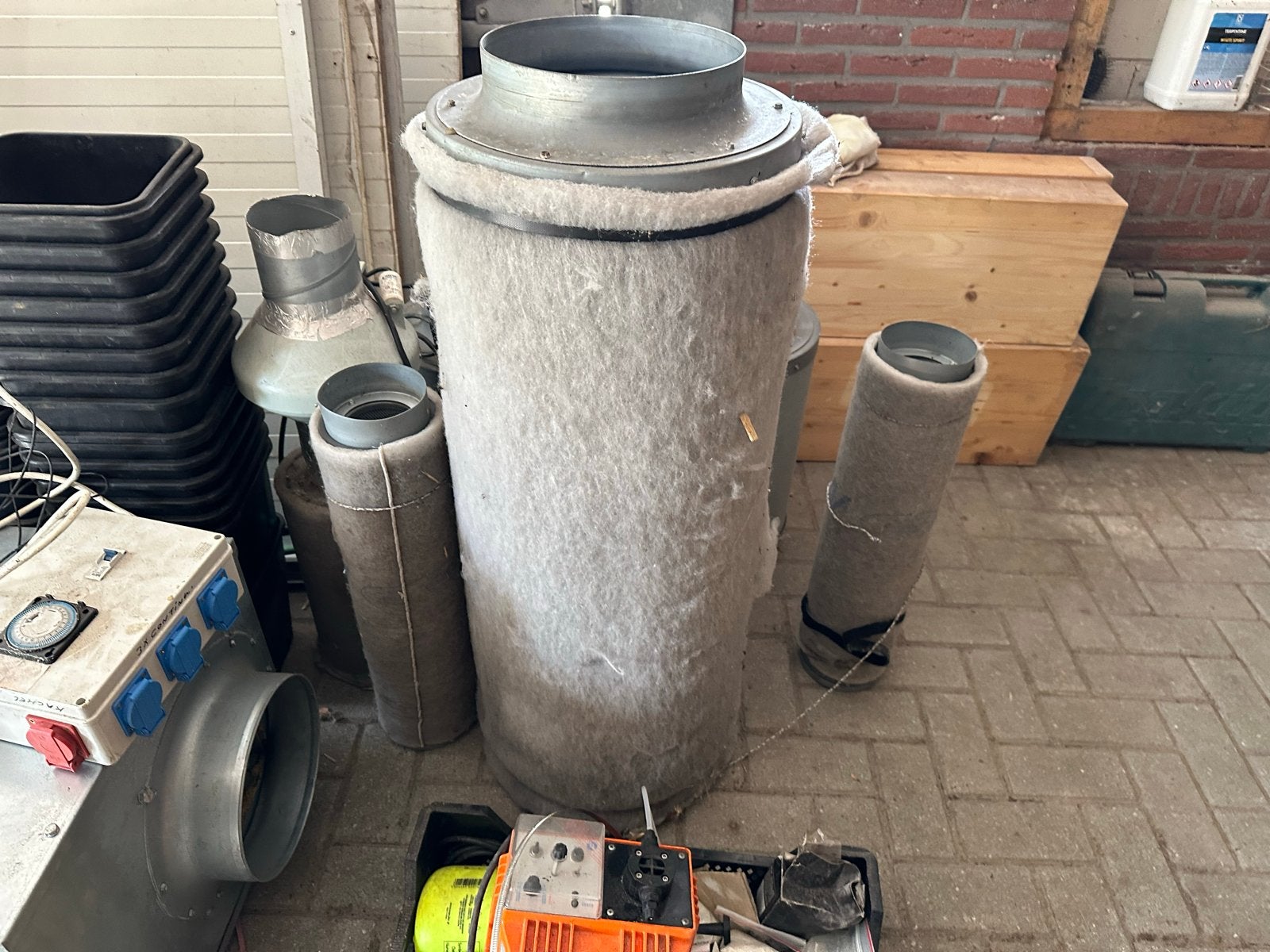 Complete kweekbenodigdheden set met gedemonteerde kweekkas, Tuin en Terras, Kweekspullen, Gebruikt, Kweekkast, Ophalen of Verzenden