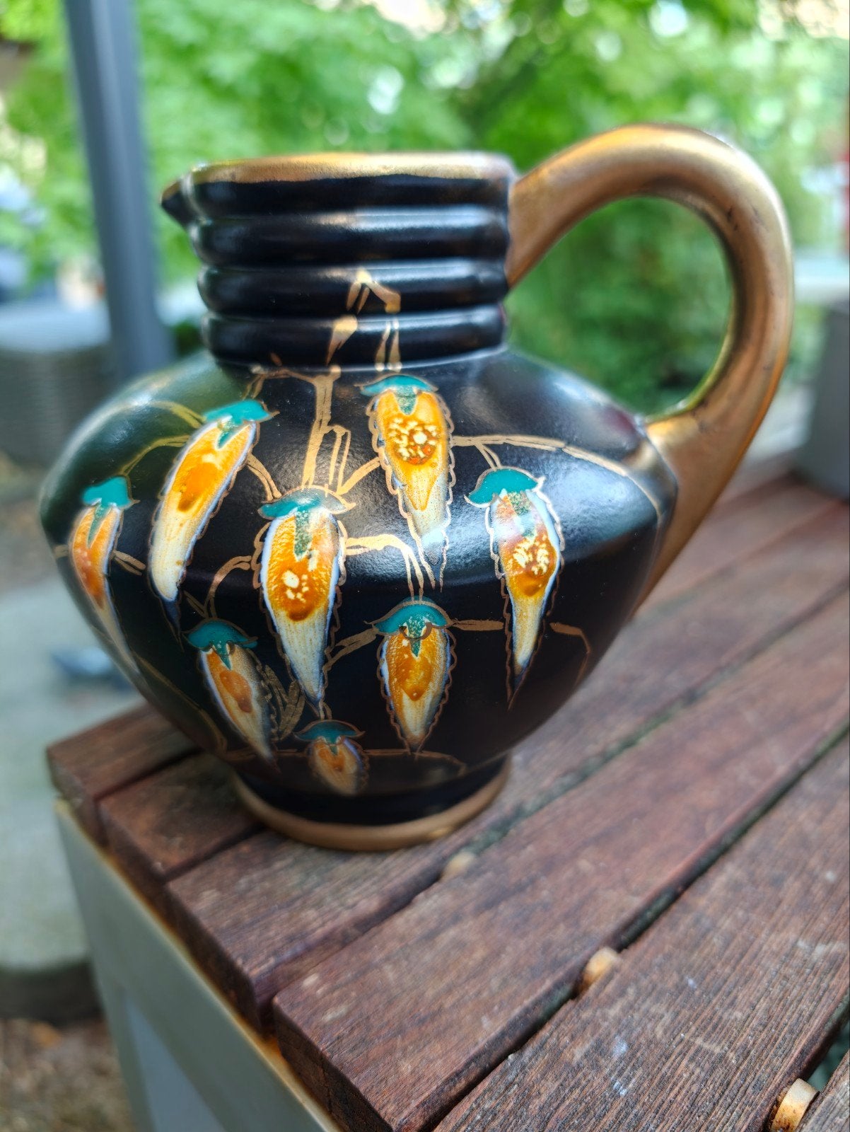 Vintage Regina Gouda Kan/Vaas - Art Deco 'Nora' Decor, Ophalen of Verzenden