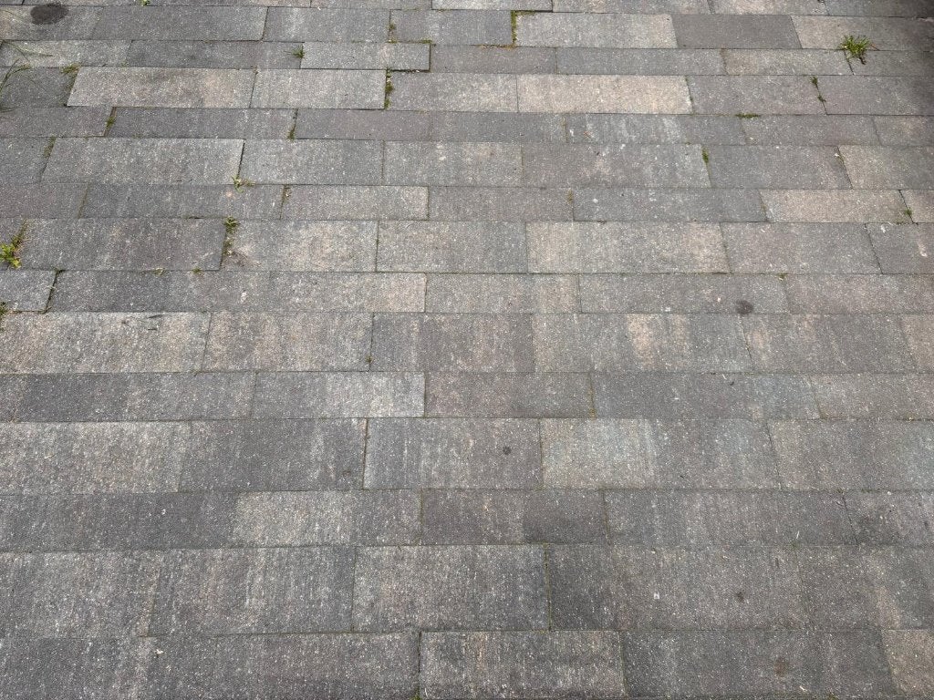 Langformaat klinker in wildverband - 50m2+, Tuin en Terras, Tegels en Klinkers, Ophalen, Gebruikt, Klinkers, 10 m² of meer