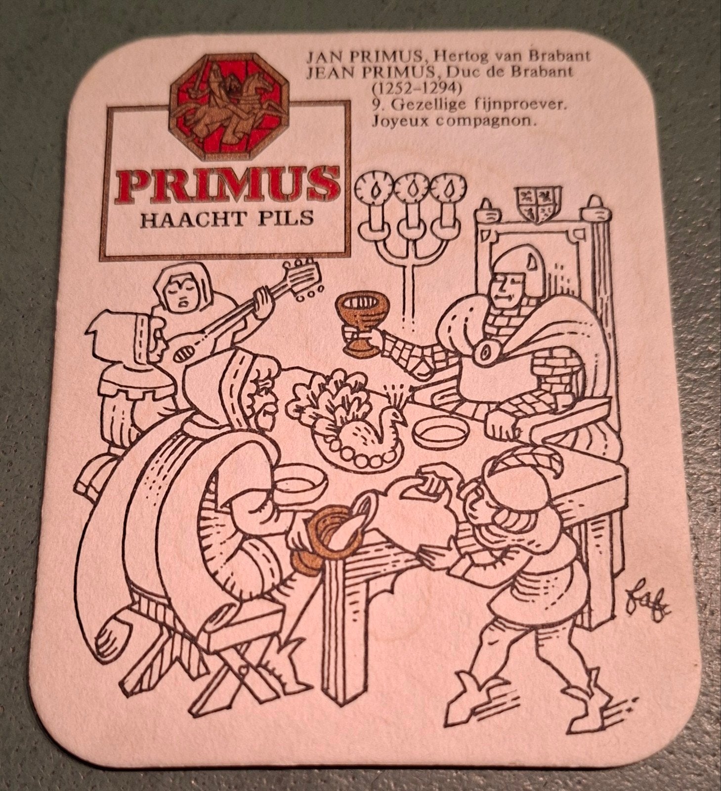 Primus:Jan Primus 9, Ophalen of Verzenden, Zo goed als nieuw, Viltje(s), Overige merken