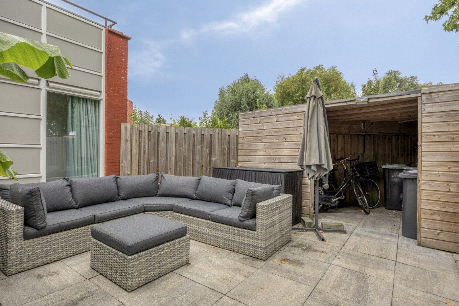 Fijn loungeset voor in de tuin, Ophalen, 5 zitplaatsen, Zo goed als nieuw, Loungeset