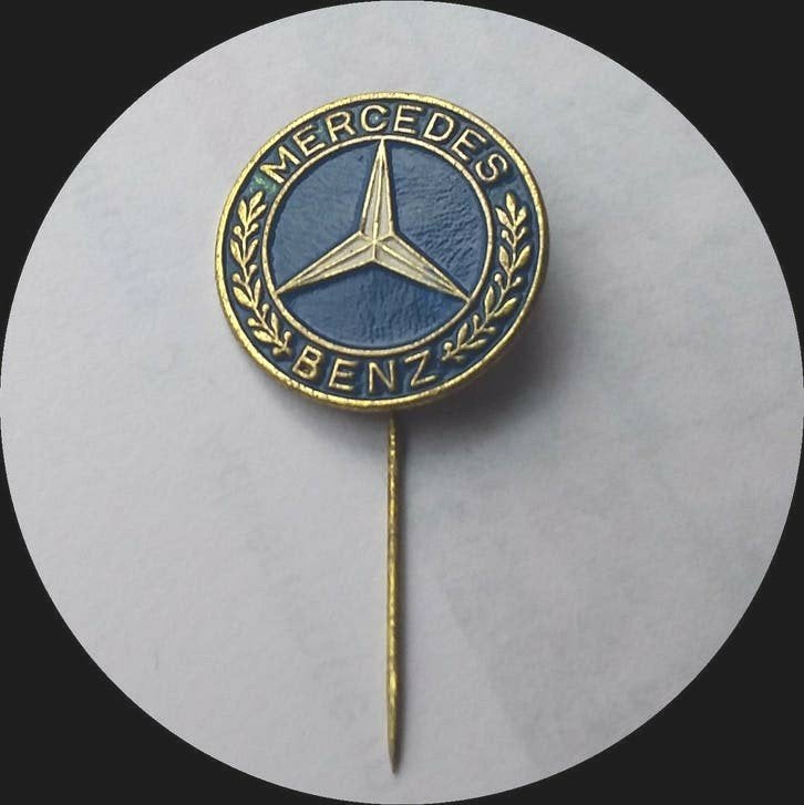 MERCEDES BENZ logo speldje. koper groot model, Ophalen of Verzenden, Zo goed als nieuw, Transport, Speldje of Pin