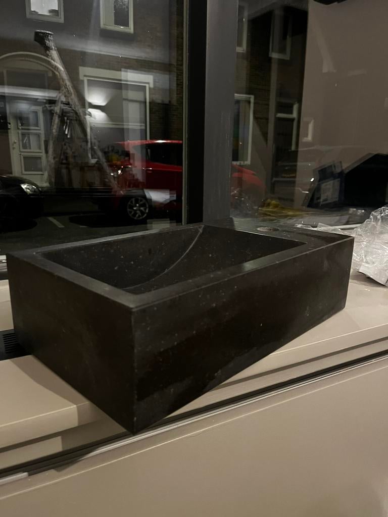Natuurstenen wasbakje, Ophalen, Nieuw, Steen, Toilet