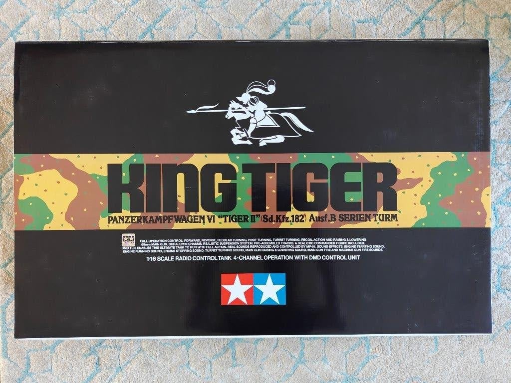 Tamiya 1/16 king tiger 56018 full option rc, Ophalen, Tank, Groter dan 1:32, Nieuw