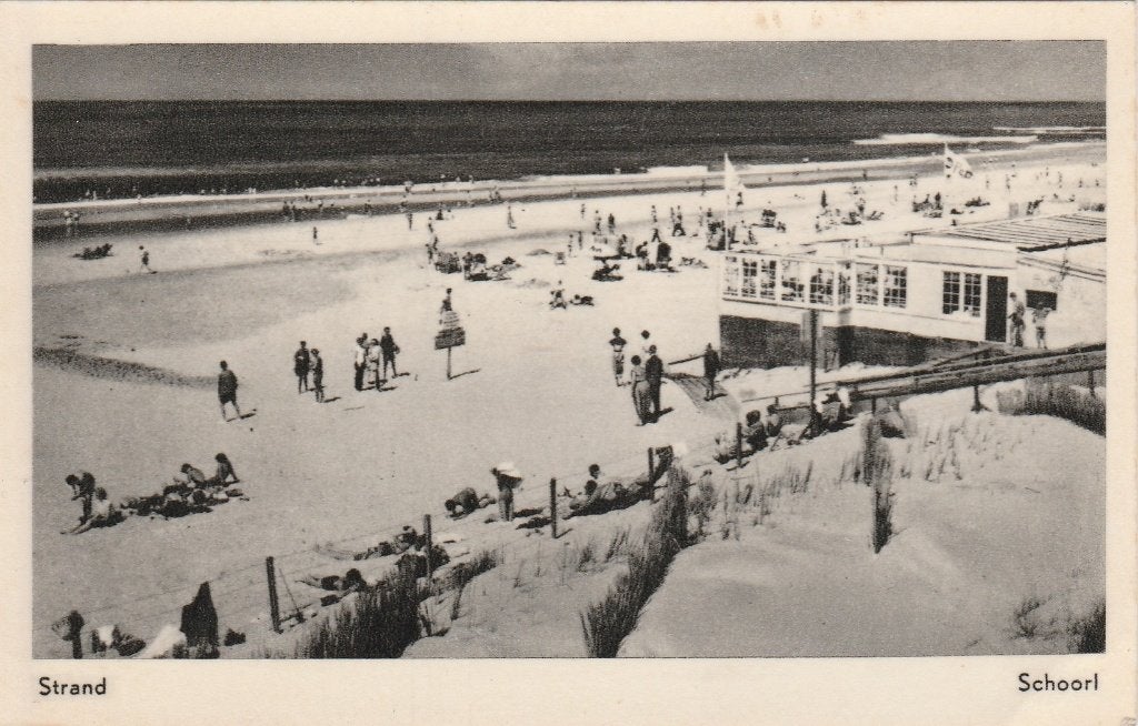 schoorl- strand, Ophalen of Verzenden, 1940 tot 1960, Noord-Holland