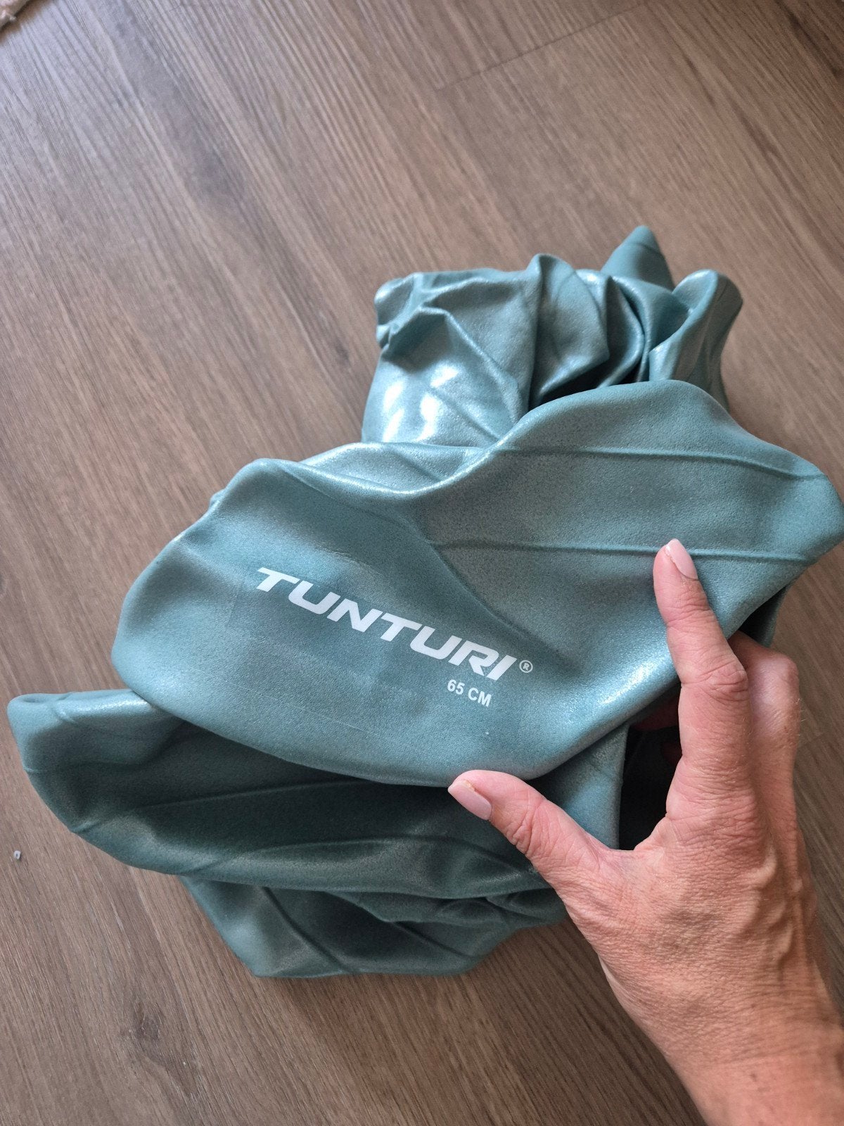 Tunturi Fitnessbal / zwangerschapsbal 65 cm incl pomp, Ophalen, Zo goed als nieuw, Buik, Fitnessbal