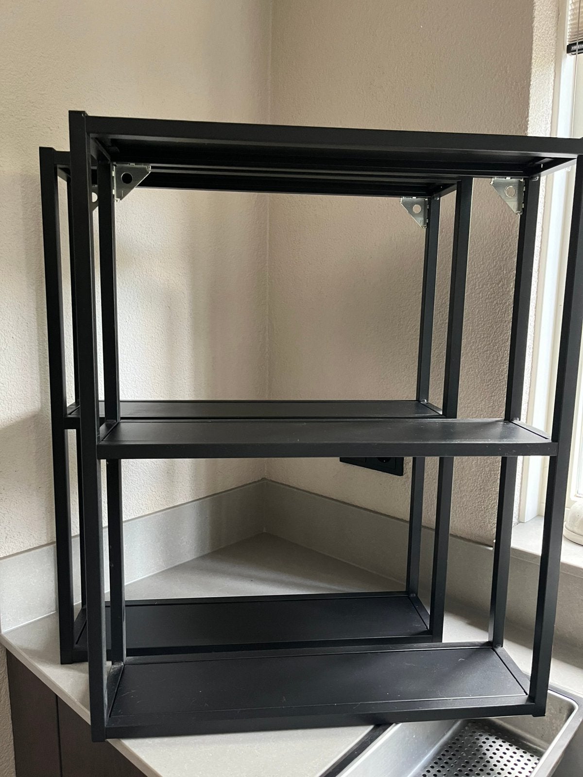 Te koop; 2 enhet wandrekken, Ophalen, Zo goed als nieuw, 25 tot 50 cm, Rechthoekig