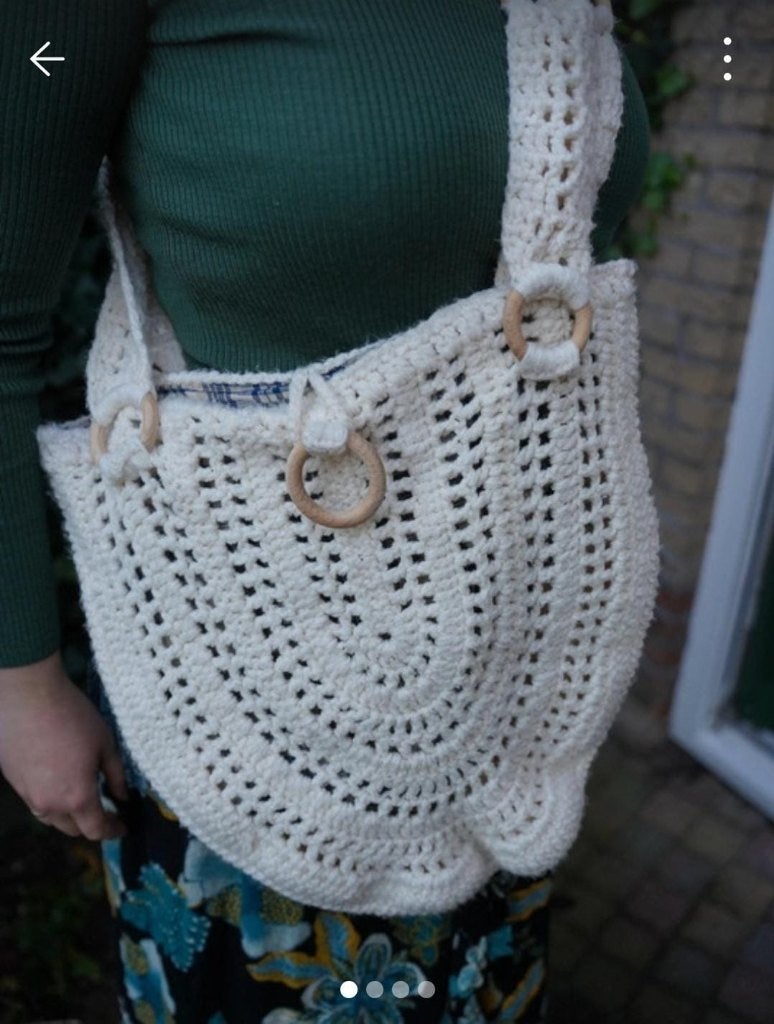 Handgemaakte tas, Ophalen of Verzenden, Zo goed als nieuw, Overige kleuren, Overige merken